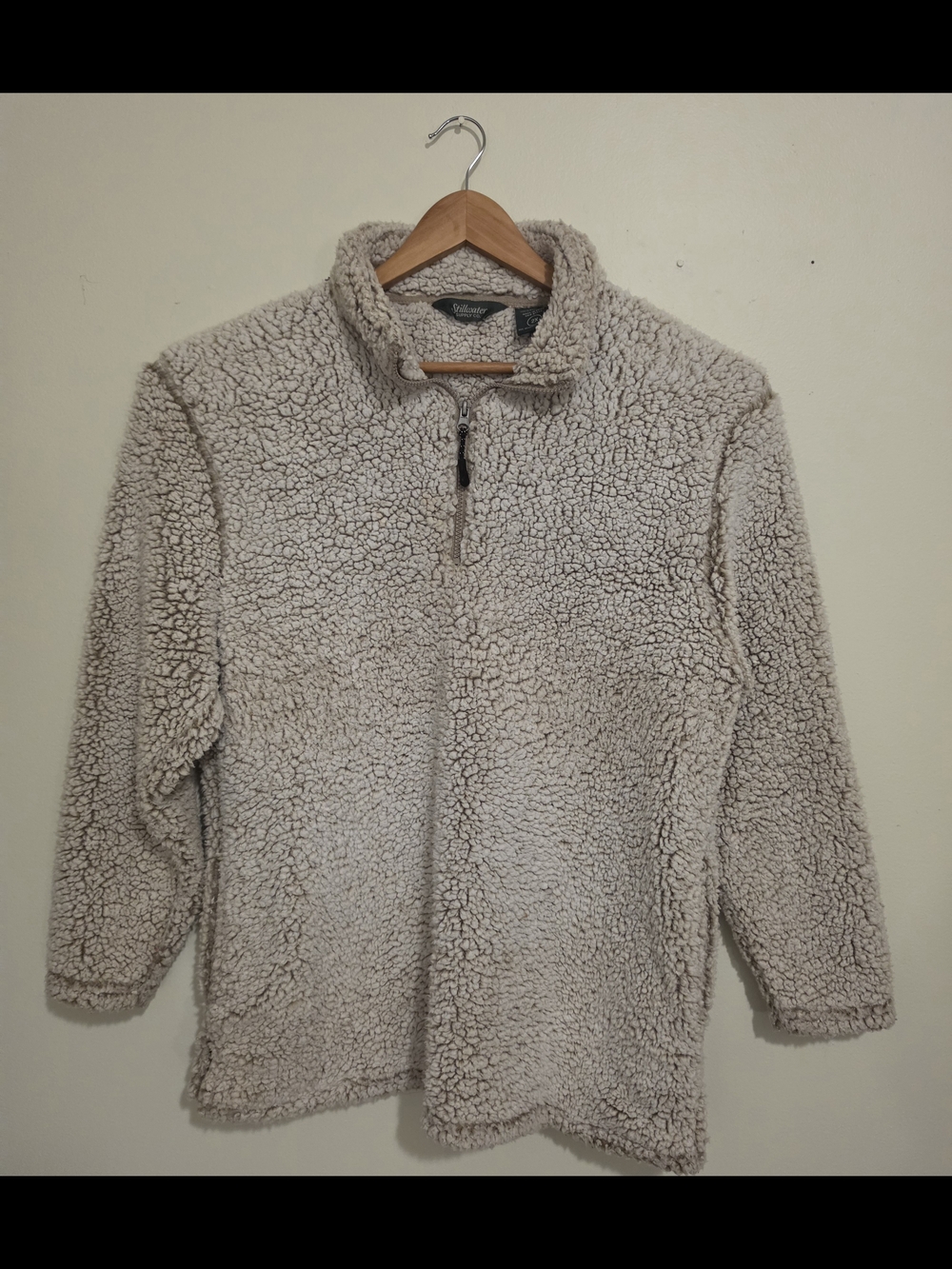 Stillwater Supply Co. Cozy‎ Half-Zip Sherpa Pullover - Light Taupe